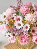 Fanci Home Kunstblumenstrauß Rosa Realistisch Langlebig Bild 3