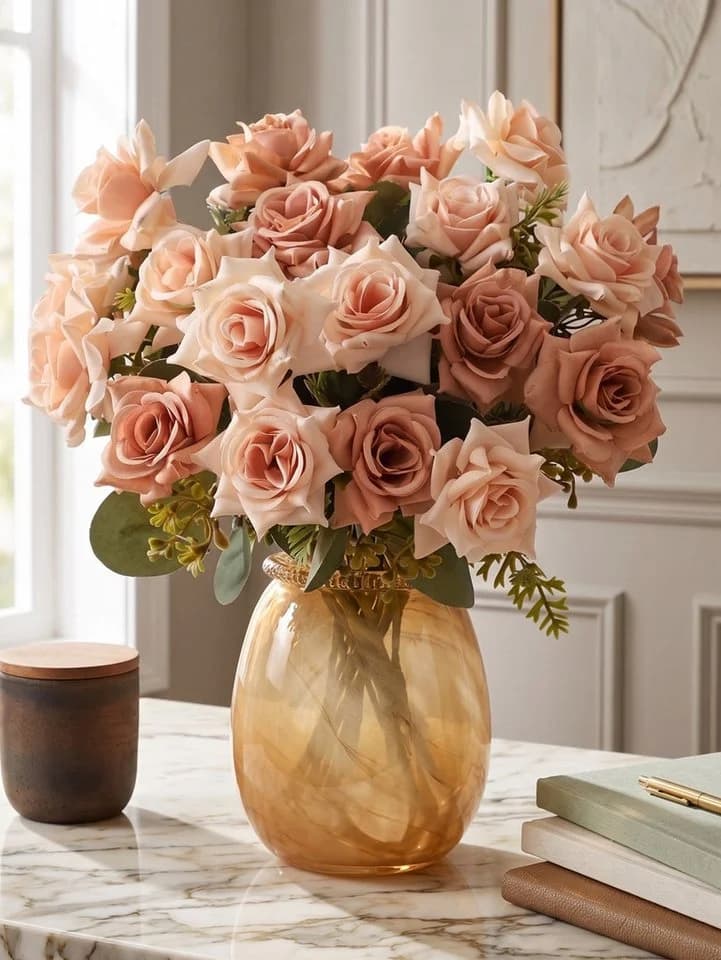 Fanci Home Kunstblumenstrauß Realistische Deko Blumen Set - Bild 2