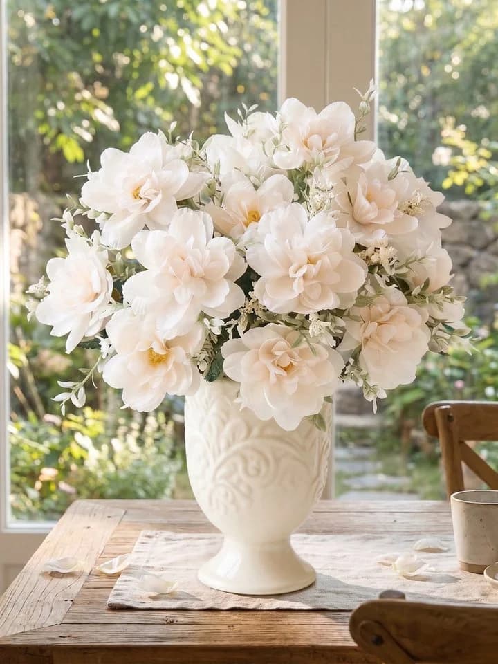 Fanci Home Kunstblumenstrauß Set Realistisch Tischdeko Modern - Bild 2