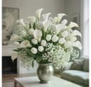 Fanci Home Kunstblumenstrauß Weiß mit Tulpen & Calla Bild 3