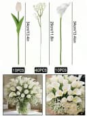 Fanci Home Kunstblumenstrauß Weiß mit Tulpen & Calla Bild 5