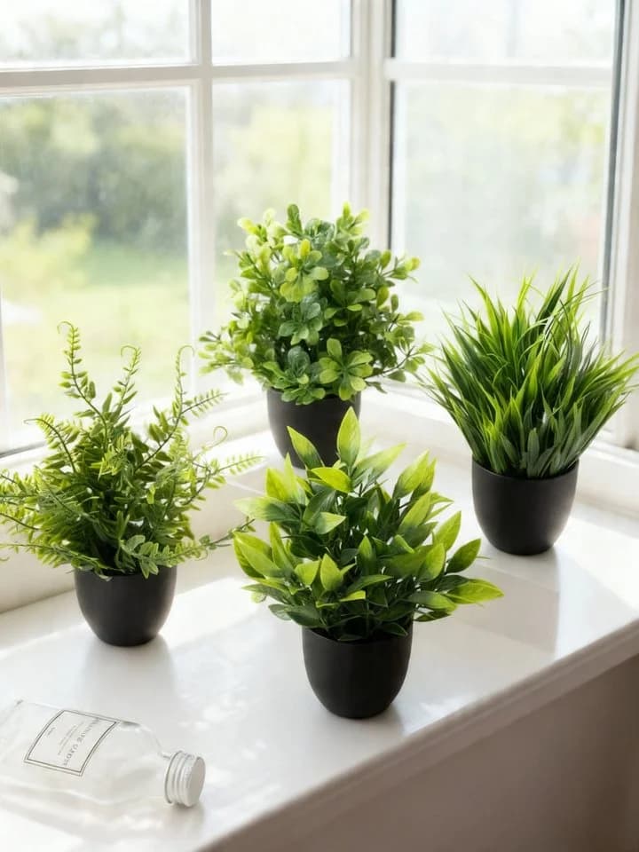 Fanci Home Kunstpflanzen Set Deko modern, realistisch Grün