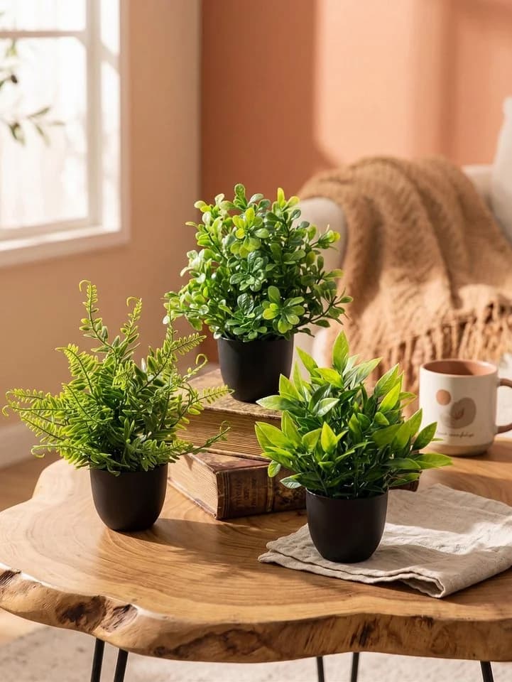 Fanci Home Kunstpflanzen Set Deko modern, realistisch Grün - Bild 3