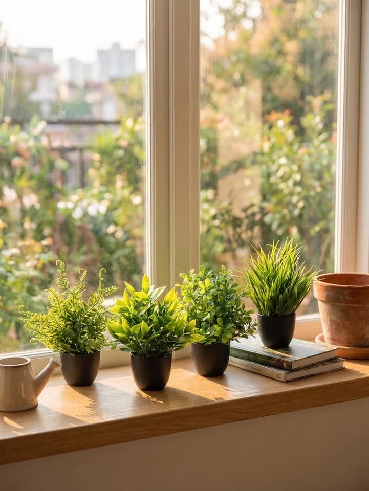 Fanci Home Kunstpflanzen Set Deko modern, realistisch Grün - Bild 4