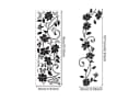 HomeBella Fliesenaufkleber Blumen Wandtattoo mit Schmetterlingen Bild 5