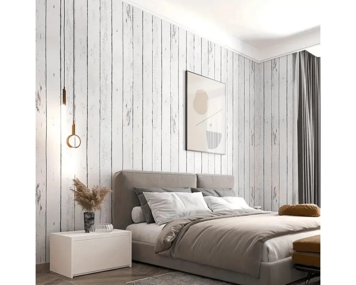 HomeBella Selbstklebende Wandtapete in Holzoptik Abziehbare, Pflegeleichte Folie