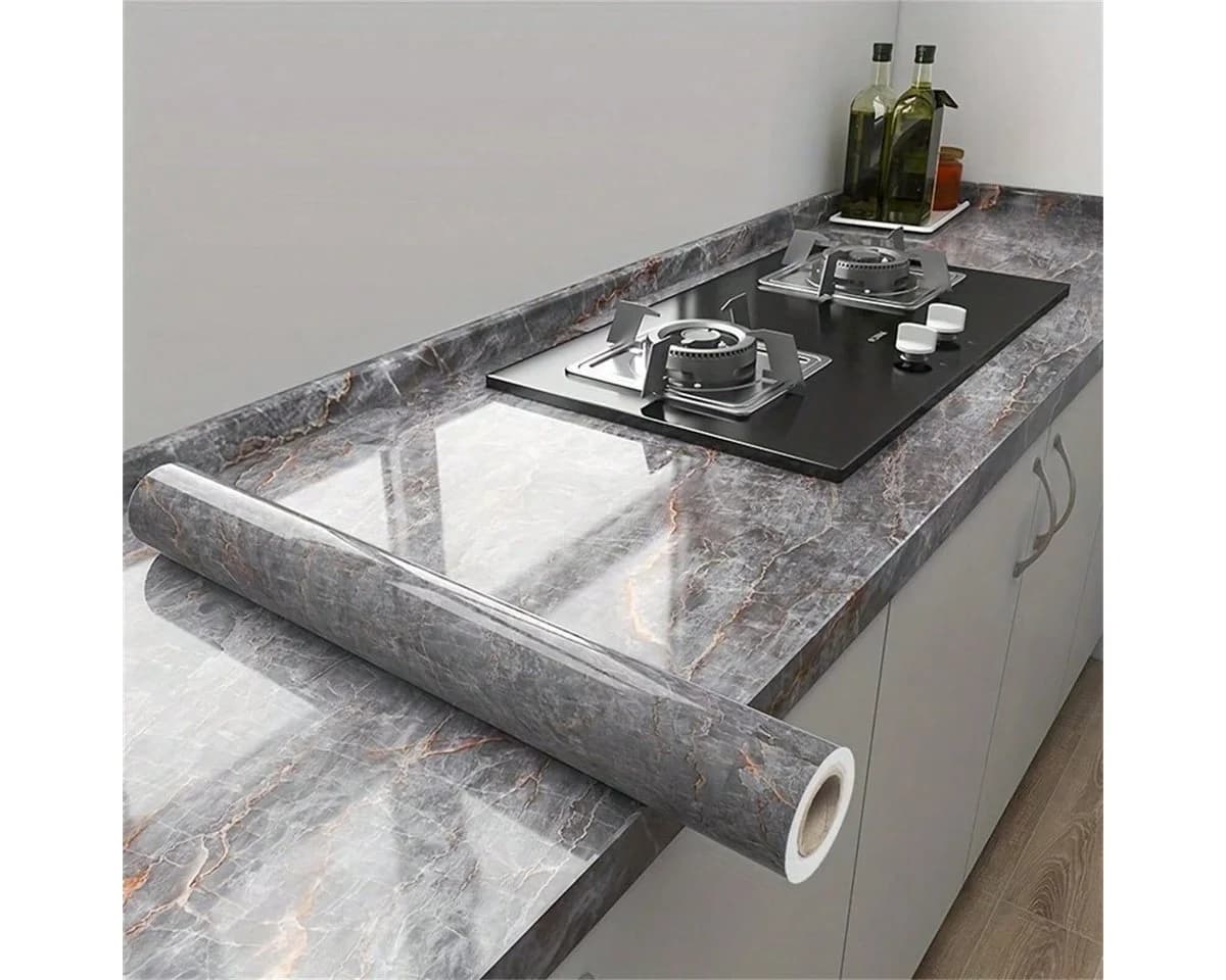 HomeBella Vinyltapete Selbstklebende Marmor Tapete Wasserfest & Abziehbar - Bild 3