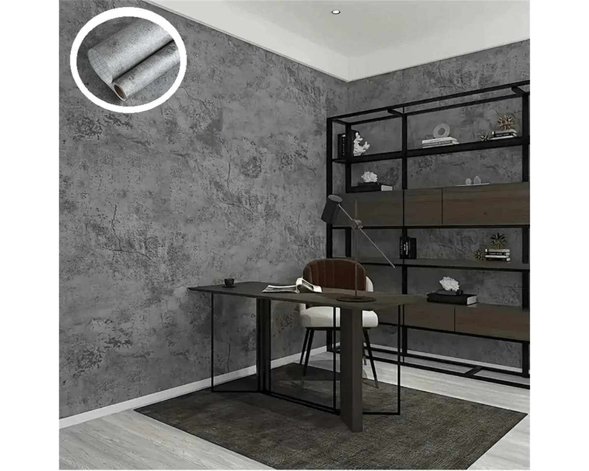 HomeBella Mustertapete Betonoptik Selbstklebend Rückstandsfrei Ablösbar - Bild 4