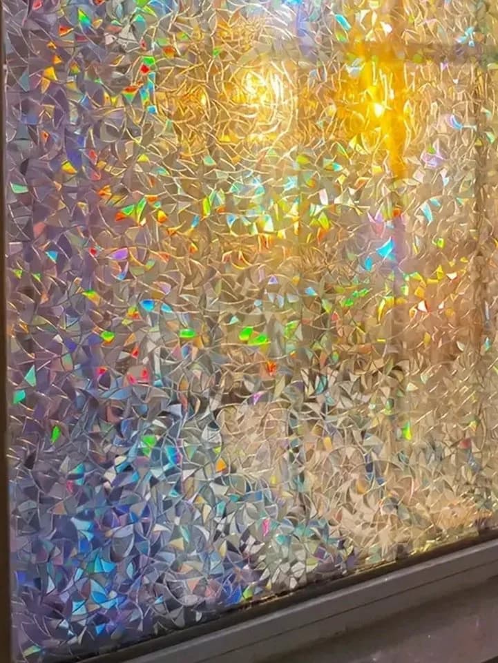 HomeBella Fensterfolie Sichtschutz selbsthaftend dekorativ UV-Schutz