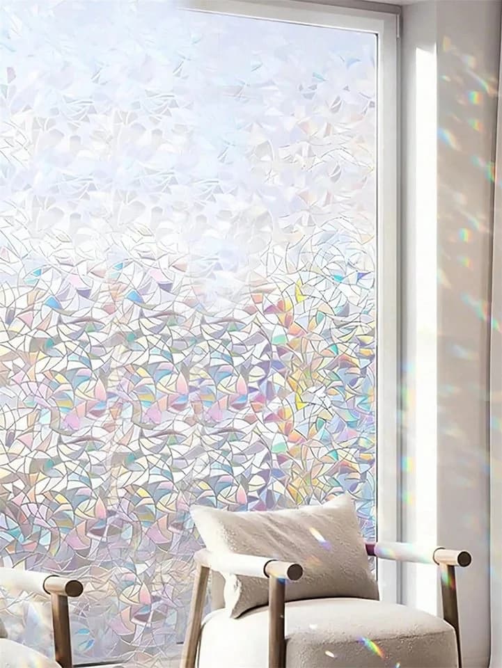 HomeBella Fensterfolie Sichtschutz selbsthaftend dekorativ UV-Schutz - Bild 2