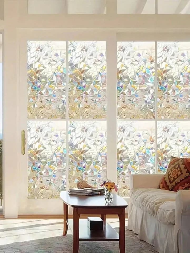 HomeBella Fensterfolie Sichtschutz selbsthaftend dekorativ UV-Schutz - Bild 3