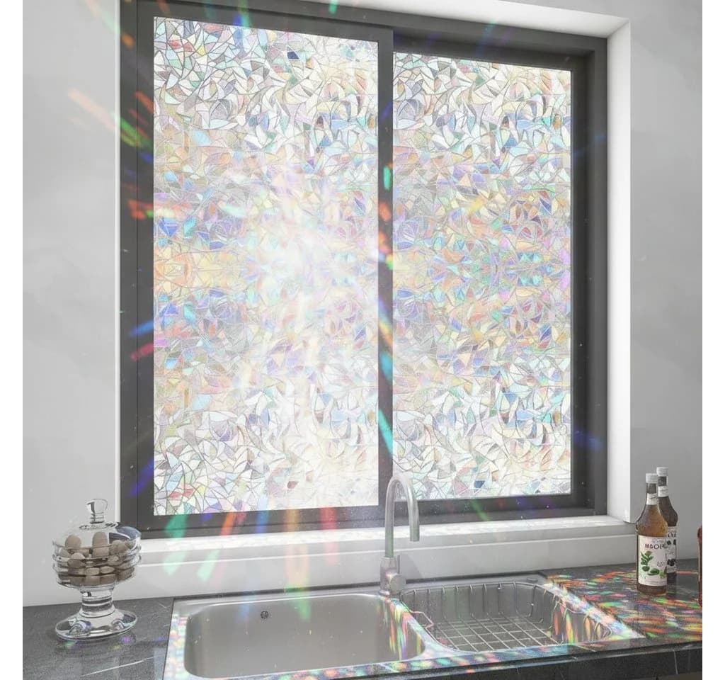 HomeBella Fensterfolie Sichtschutz selbsthaftend dekorativ UV-Schutz - Bild 4