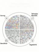 HomeBella Fensterfolie Sichtschutz selbsthaftend dekorativ UV-Schutz Bild 5