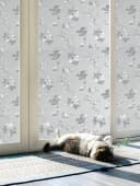 HomeBella Fensterfolie Blickdicht Blumenmuster Statisch Haftend Ohne Kleber Bild 2