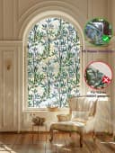 HomeBella Fensterfolie blickdicht mit Blumenmuster statisch haftend Bild 4