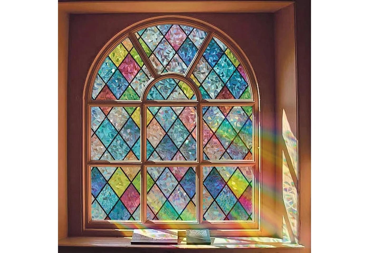 HomeBella Fensterfolie Sichtschutz selbsthaftend, Lichtdurchlässig und blickdicht für Glasflächen