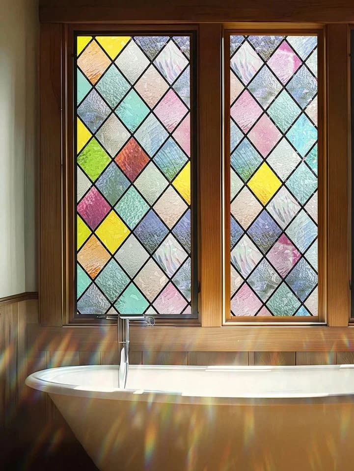 HomeBella Fensterfolie Sichtschutz selbsthaftend, Lichtdurchlässig und blickdicht für Glasflächen - Bild 2