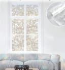 HomeBella Fensterfolie Sichtschutz statisch haftend blickdicht abwaschbar Bild 1