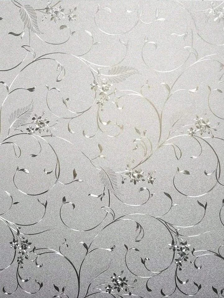 HomeBella Fensterfolie Blumen Design selbsthaftend, Blickdichte Sichtschutzfolie mit UV Schutz - Bild 5