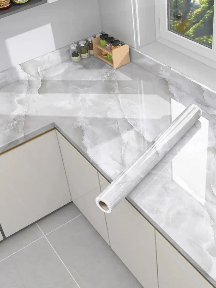 HomeBella Mustertapete Selbstklebende Wandfolie Marmormuster Dekorative Tapete - Bild 2