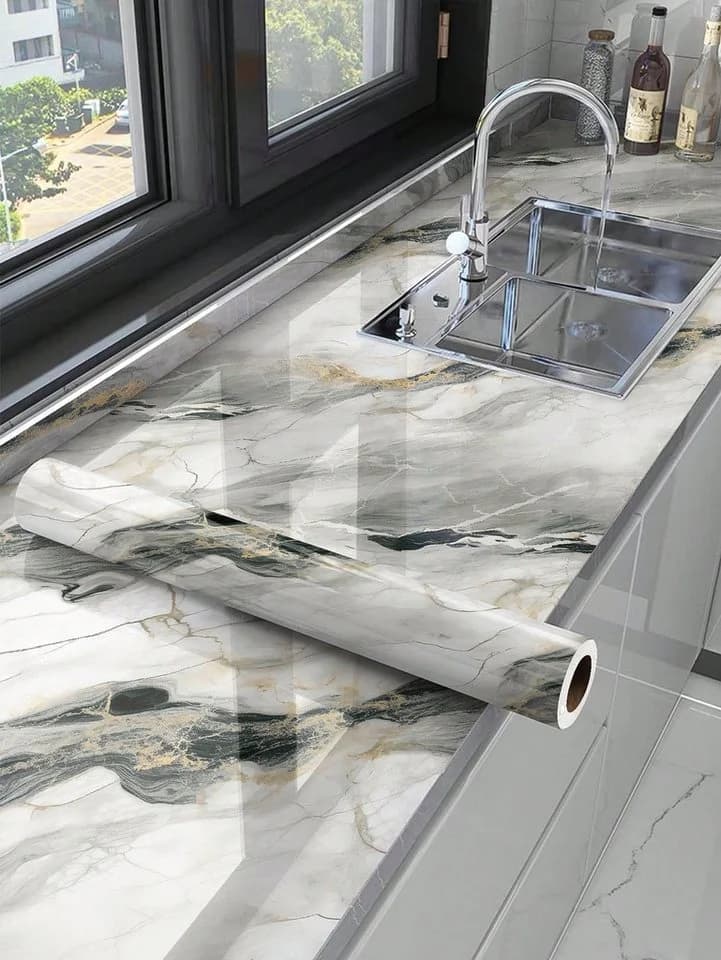 HomeBella Marmor Wandtapete Selbstklebend 60cm Breite