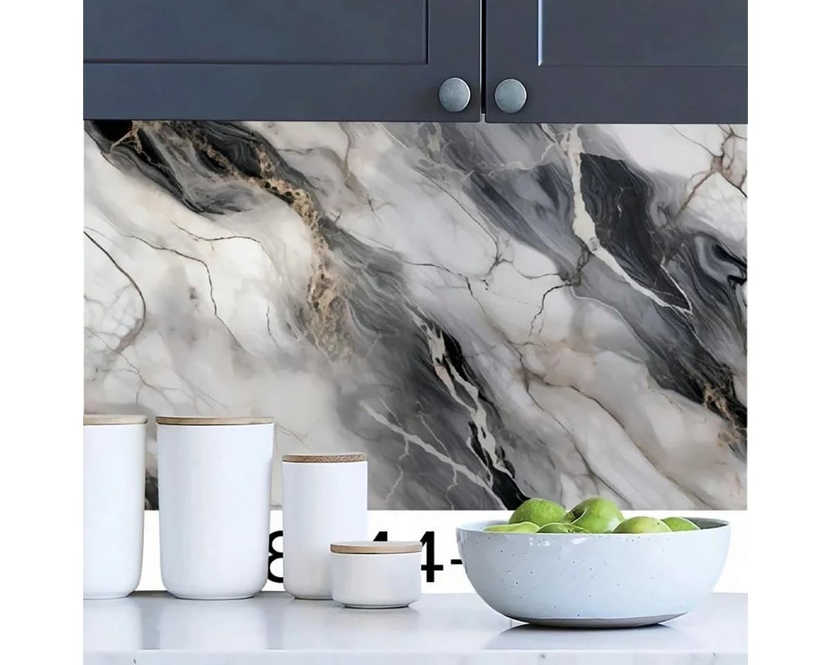 HomeBella Marmor Wandtapete Selbstklebend 60cm Breite - Bild 3