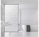 HomeBella Fensterfolie mit geometrischem Muster Sichtschutzfolie in Milchglas Optik Bild 4