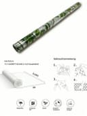 HomeBella Fensterfolie Sichtschutz blickdicht Statisch Blumenmuster PVC Bild 5