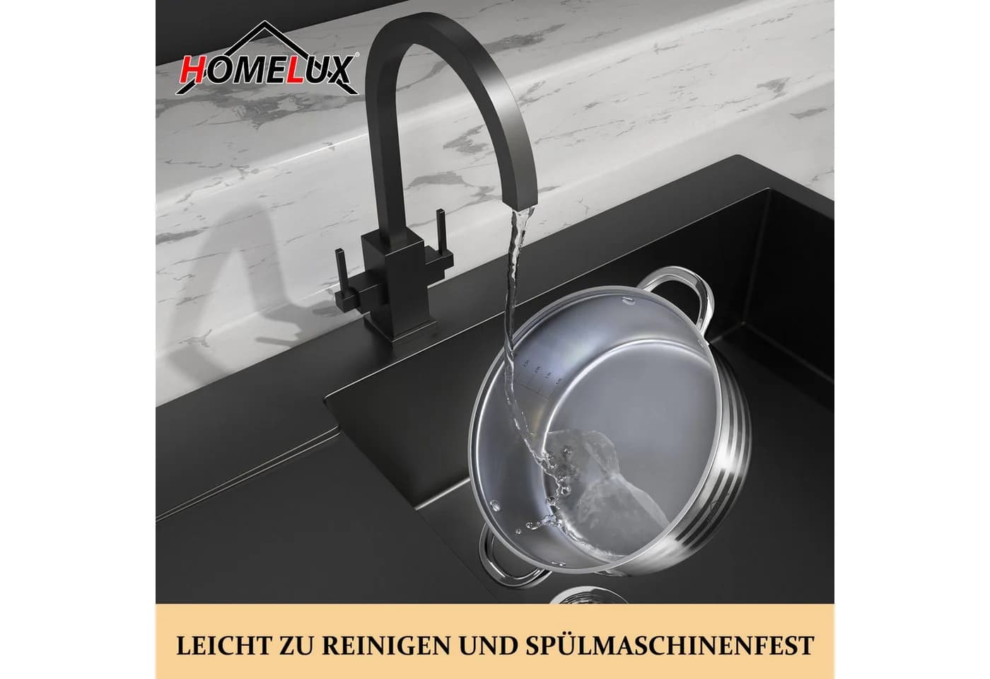 HOMELUX Topf-Set 8/10tlg. Edelstahl für alle Herdarten - Bild 4