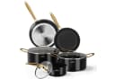 HOMELUX 8-tlg. Topf-Set Induktion Aluminiumguss Schwarz Bild 2
