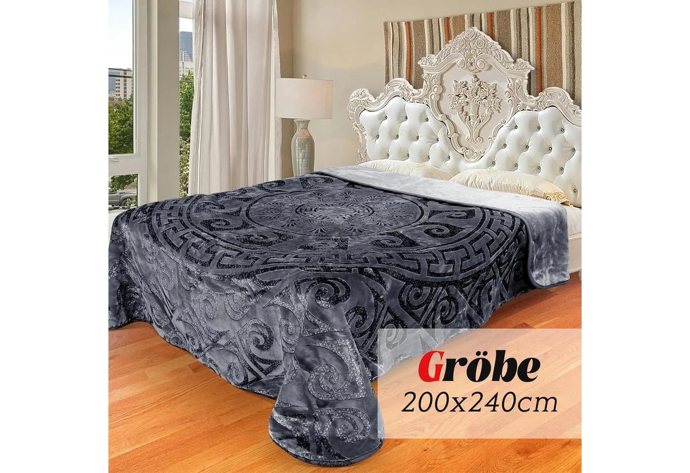 HOMELUX Kuscheldecke Flauschig 200x240 Einfarbig - Bild 5