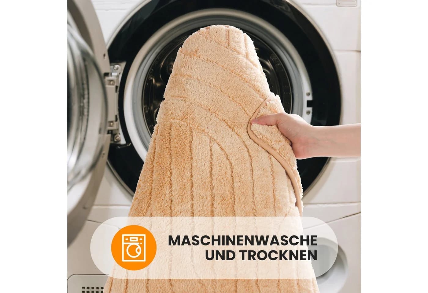 HOMELUX Badematte Badgarnitur 2-teilig mit Ausschnitt, weich & rutschfest, 2BL61 - Bild 5