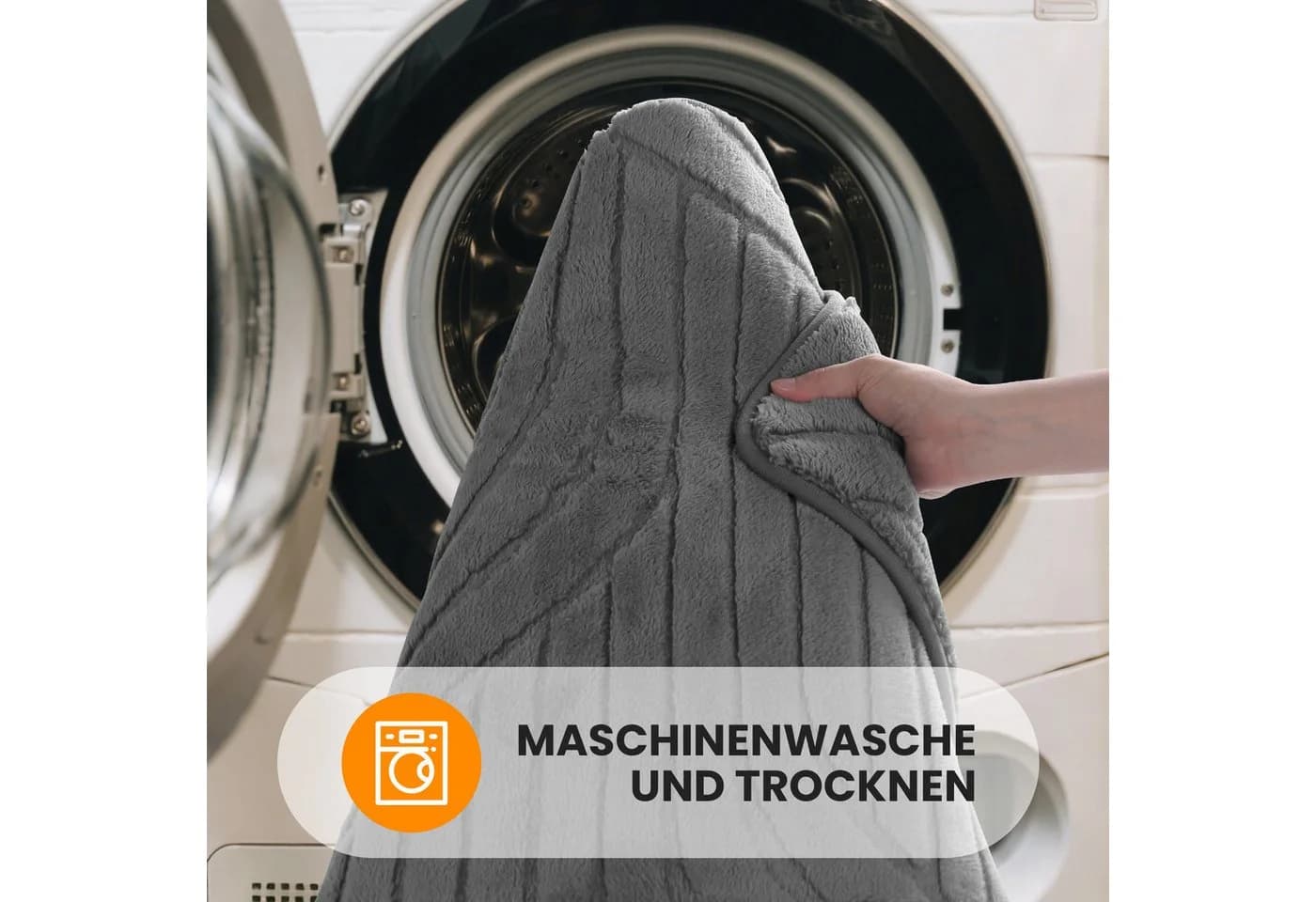 HOMELUX Badematte Badgarnitur 2-teilig mit Ausschnitt, weich & rutschfest, 2BL61 - Bild 5