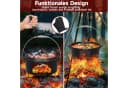 HOMELUX Topf-Set 10-tlg. Dutch Oven Gusseisen Set mit Holzkiste Bild 3