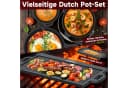 HOMELUX Topf-Set 10-tlg. Dutch Oven Gusseisen Set mit Holzkiste Bild 5