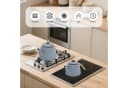 HOMELUX Türkische Teekanne 2L+1L Emaille Induktionsgeeignet Blau Bild 1