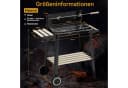 HOMELUX Holzkohlegrill Grillwagen höhenverstellbar mit Rädern Bild 1