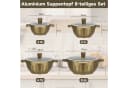HOMELUX Topf-Set 8-tlg. Induktion Aluminium Antihaft braun Bild 1