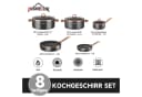 HOMELUX Topf-Set 8-teilig Aluminium Induktionsgeeignet Bild 1