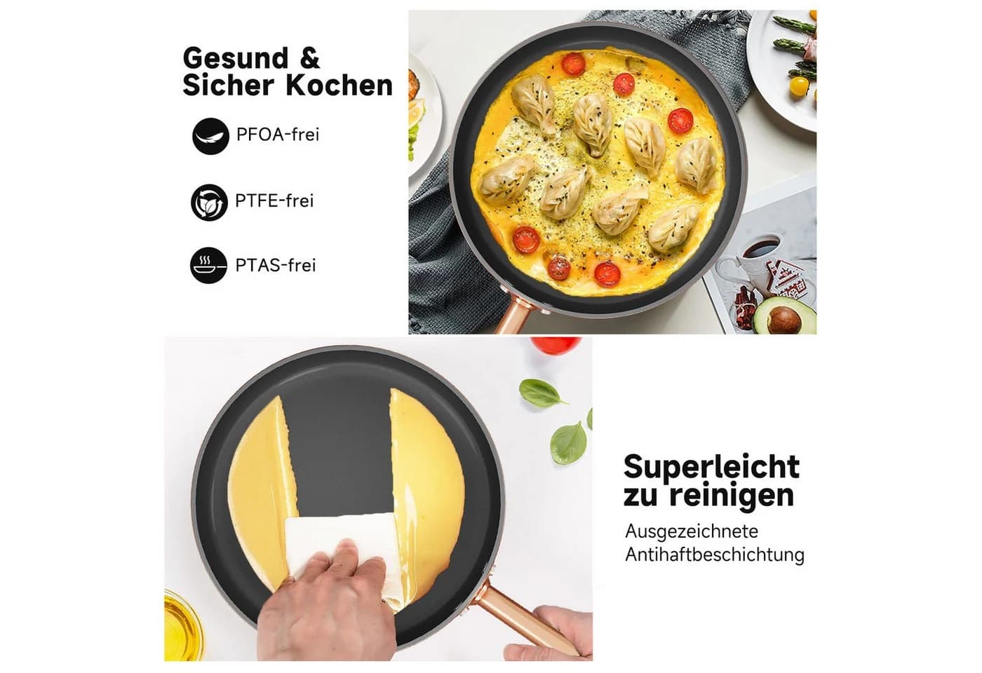HOMELUX Topf-Set 8-teilig Aluminium Induktionsgeeignet - Bild 4