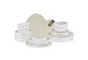 HOMELUX Geschirr-Set 24-tlg. Weiß Keramik Modernes Tafelservice Bild 2