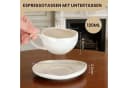 HOMELUX Espressotassen Set 12-tlg. Weiß Porzellan mit Untertassen Bild 1