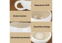 HOMELUX Espressotassen Set 12-tlg. Weiß Porzellan mit Untertassen Bild 5
