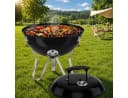 HOMELUX Holzkohlegrill mit Räucherfunktion und Deckel Bild 2
