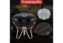 HOMELUX Holzkohlegrill mit Räucherfunktion und Deckel Bild 3