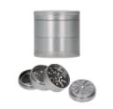 Coumo Grinder XL Vortex Helix 4-teilig Aluminium Grau Bild 1