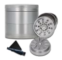 Coumo Grinder XL Vortex Helix 4-teilig Aluminium Grau Bild 2