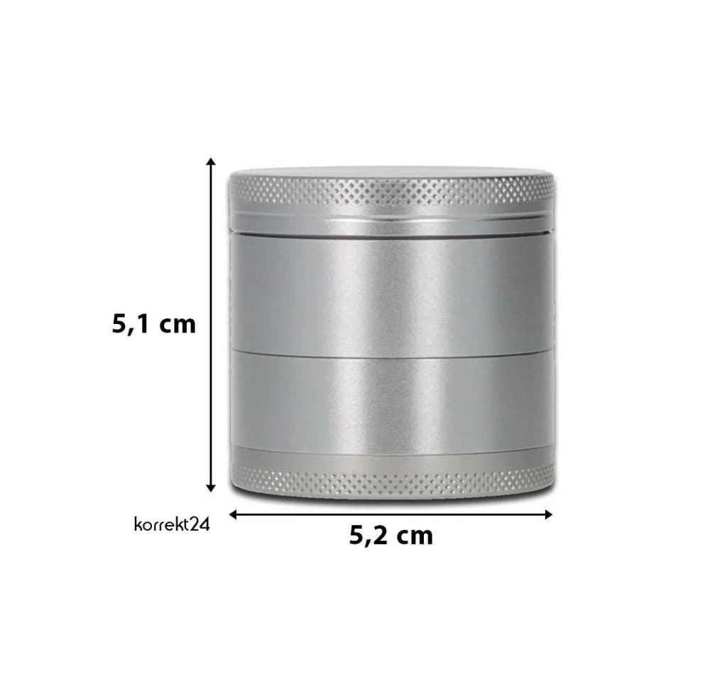 Coumo Grinder XL Vortex Helix 4-teilig Aluminium Grau - Bild 3