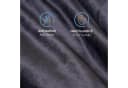 Komfortec Wohndecke Sherpa Fleecedecke Anthrazit Grau Bild 1