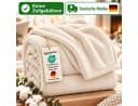 Komfortec Wohndecke Flauschige Kuscheldecke Ecru Oeko-TEX Bild 2
